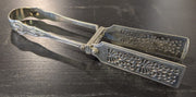 Victorian London Hallmark Asparagus Tongs Sterling Silver 1831 Dragon Crest